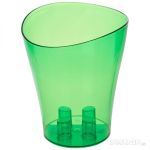 Вазон "Ника" для орхидей 16*19см зелёный