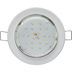Светильник GX53 H6 металл. встраиваемый плоский белый 101x16 Ecola Light