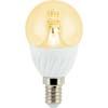 Лампа сд G45 4,0W 220V E14 золотистый прозр.шар (керамика) 86x45 Ecola Globe Premium