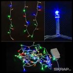Электрогирлянда LED60-3-MC (60 светодиодных ламп, длина 3м, прозрачный, 8режимов, многоцвет)
