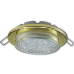 Светильник GX53 H6 металл. встраиваемый плоский золото 101x16 Ecola Light