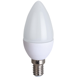 Лампа сд C37 8,0W 220V 2700К E14 свеча (композит) 100х37 Ecola candle
