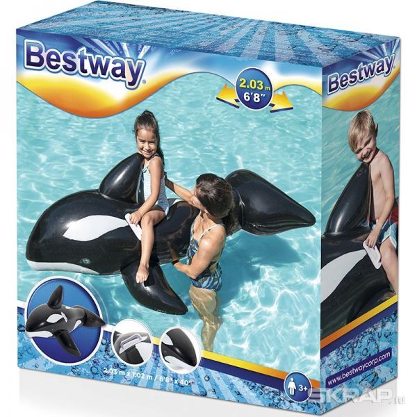 Игрушка для катания верхом Кит, Bestway 41009