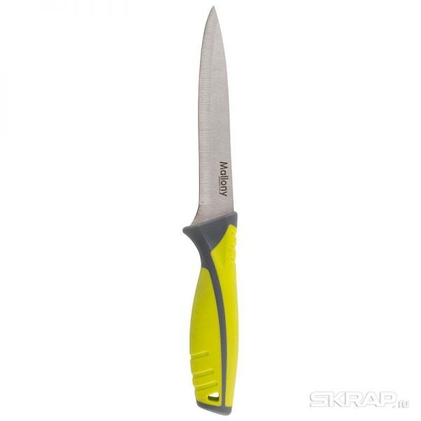 Нож с прорезиненной рукояткой ARCOBALENO MAL-03AR универсальный, 12,7 см