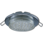 Светильник GX53 H6 металл. встраиваемый плоский хром 101x16 Ecola Light