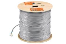 F/UTP Cat 6 4х2х23AWG (305м)  solid, ПВХ, серый TDM
