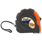 Рулетка Park с фиксатором, прорезиненный корпус, 10x25мм TM30-10025