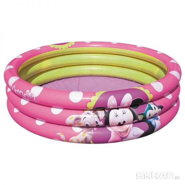 Надувной бассейн Minnie, 102 х 25 см, 101 л, Bestway 91060
