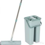 Швабра для пола с насадкой из микрофибры и ведром Clean hands