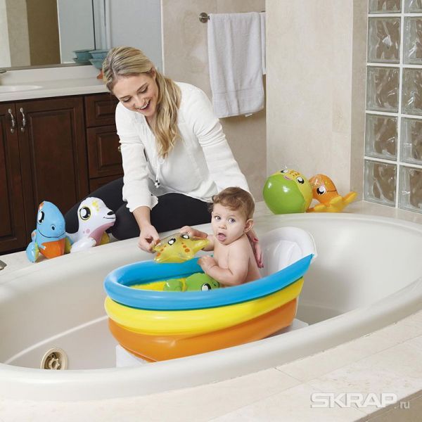 Надувной бассейн для младенцев Squeaky Clean 76 х 48 х 33см Bestway 51134