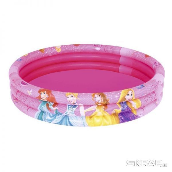 Бассейн надувной Disney Princess 122х25см, 140 л, Bestway 91047