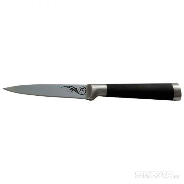 Нож с прорезиненной рукояткой MAL-07RS для овощей, 9 см
