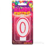 Свеча для торта цифра 0