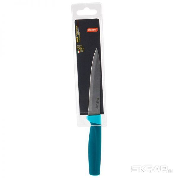Нож с рукояткой софт-тач VELUTTO MAL-03VEL универсальный, 12,7 см