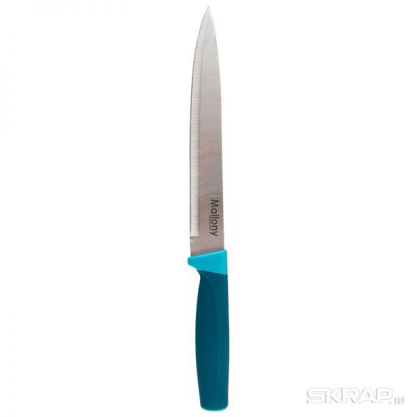 Нож с рукояткой софт-тач VELUTTO MAL-02VEL разделочный, 19 см
