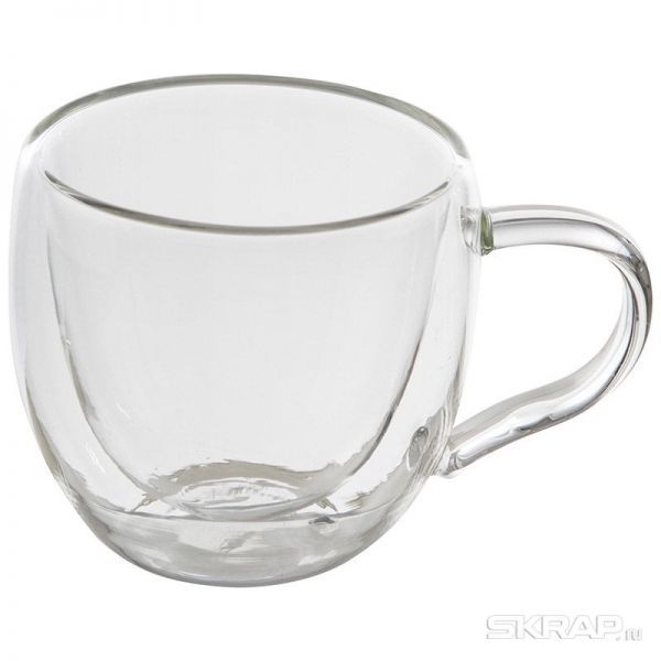 Набор из 2 чашек AROMA (2*150 мл) с двойными стенками (боросиликатное стекло)