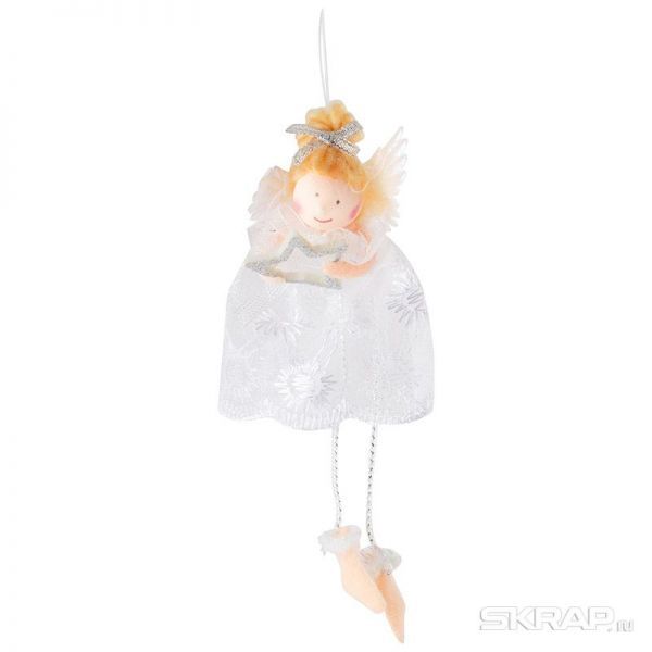 Фигурка декоративная "Ангел" (с подвесом) 18C-2666W