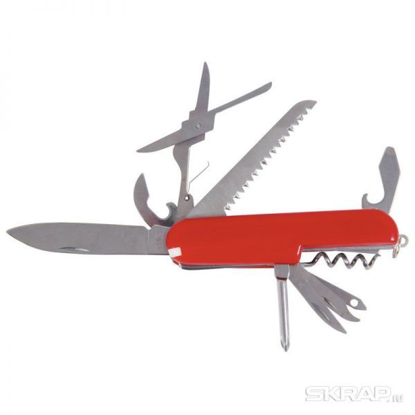 Нож многофункциональный ECOS SR080 11 в 1 красный