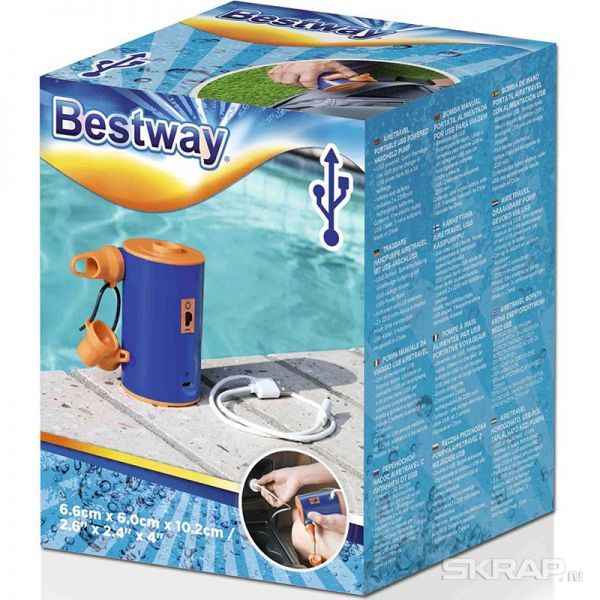 Портативный электрический USB насос AireTravel Bestway 62101