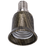 Переходник E14-E27, черненая бронза Ecola base