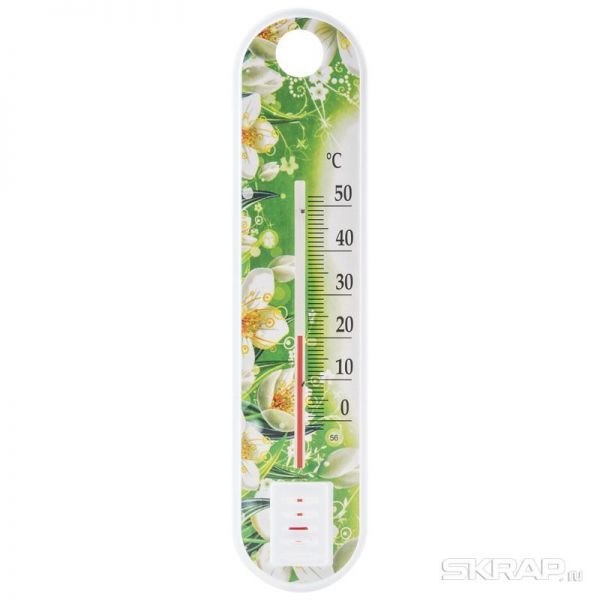 Термометр комнатный Цветок, П-1, в пакете
