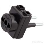 Разветвитель электрический "TOKER" 3гн. б/з, 6А, 3TM, черный