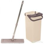 Швабра для пола "MIRACLE" с насадкой из микрофибры и ведром с механизмом отжима