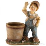 Кашпо "Мальчик с совочком" Н-45см