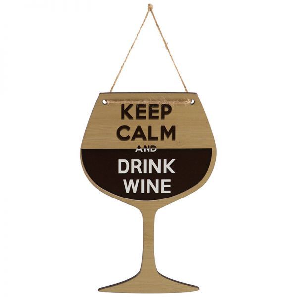 Табличка декор. Keep Calm and drink Wine ИТ-037 Волшебная страна