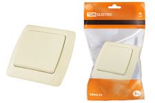 Выключатель 1-кл с/п 10А сл.кость ОНЕГА