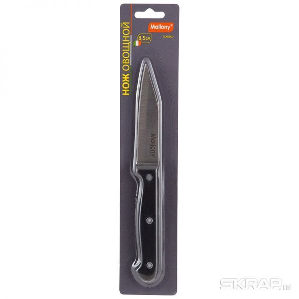 Нож с пластиковой рукояткой CLASSICO MAL-07CL для овощей, 8,5 см