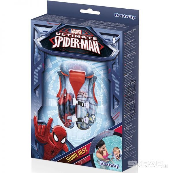 Жилет для плавания Spider-Man 51 х 46 см, Bestway 98014