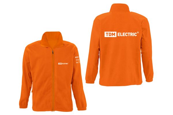 Куртка флисовая оранжевая (XL) TDM