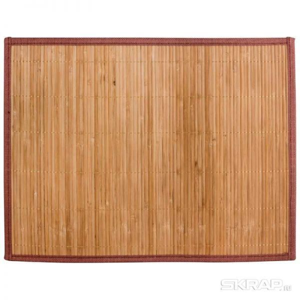Салфетка сервировочная из бамбука BM-03, цвет: коричневый