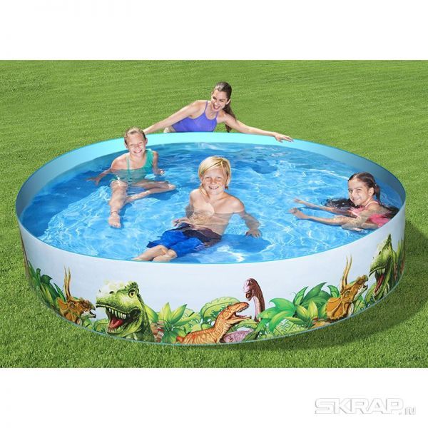 Бассейн Dinosaur Fill'N Fun 244*46 см Bestway 55001