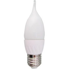 Лампа сд C37 5,3W 220V 2700К E27 свеча на ветру (композит) 38х133 Ecola candle
