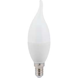 Лампа сд C37 5,3W 220V 2700К E27 свеча на ветру (композит) 38х133 Ecola candle