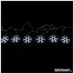 Электрогирлянда занавес "Снежинки"