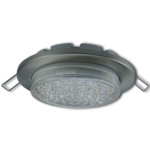 Светильник GX53 H6 металл. встраиваемый плоский сатин-хром 101x16 Ecola Light