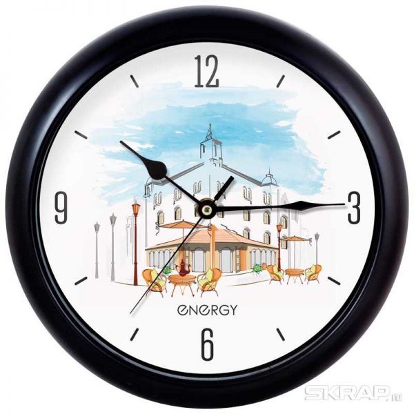 Часы настенные кварцевые ENERGY модель ЕС-105 кафе