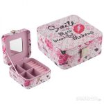 Шкатулка "Прелесть", иск.кожа, 15х15х7 см