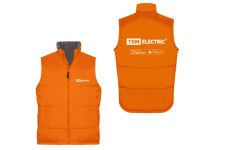 Жилет утеплённый оранжевый (XL) TDM