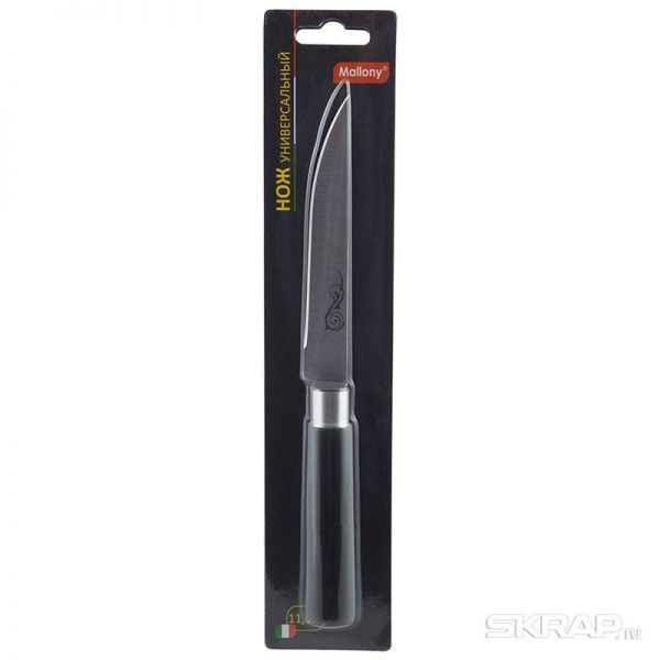 Нож с пластиковой рукояткой MAL-05P универсальный, 11,5 см