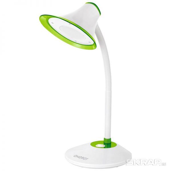 Лампа электрическая настольная ENERGY EN-LED20-1 бело-зеленый