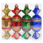 Набор украшений PS12-4-1961, 4 шт., 12 см