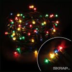 Электрогирлянда R30-3-MC (30 рисовых ламп, длина 3м, зеленый, 8режимов, многоцвет)