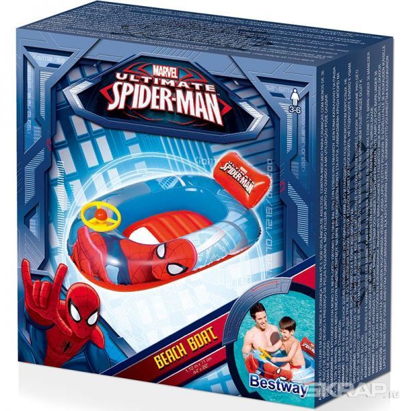 Надувная лодка Spider Man 112*71 см Bestway 98009