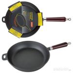 Сковорода чугунная с деревянной ручкой CIF24-W, диам - 24 см